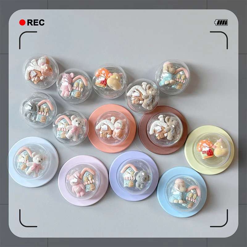 Korean Cute Little Bear Duck House Round Phone Airbag Stand Pasted with A Magnetic Telescopic Ring Holder for Iphone 17 Bracket
Korean Cute Little Bear Duck House Round Phone Airbag Stand Pasted with A Magnetic Telescopic Ring Holder for Iphone 17 Bracket