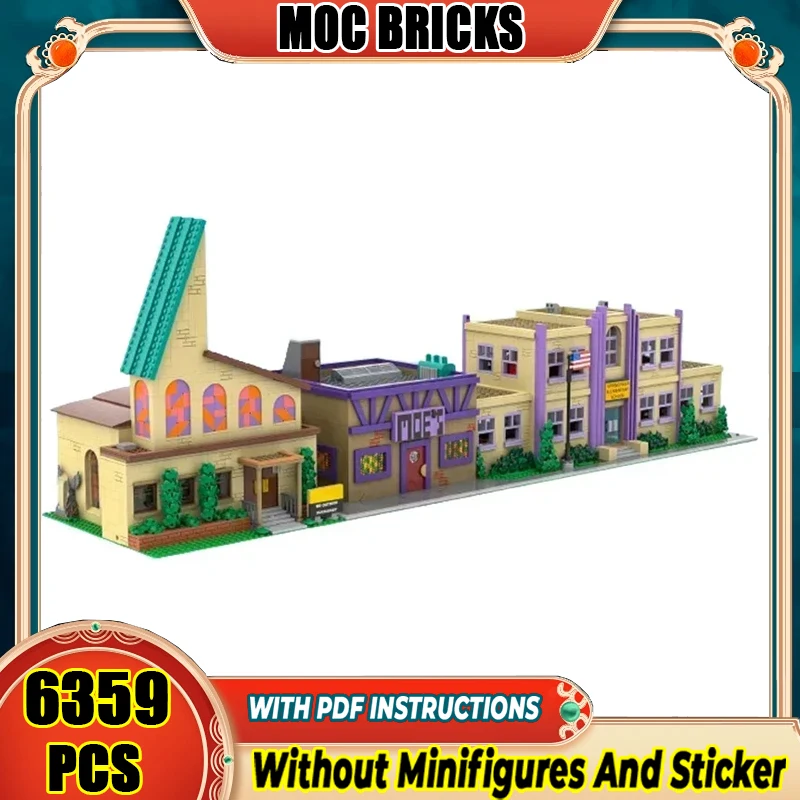 Конструктор Moc Building Bricks: Архитектурная модель Спрингфилда, технологичный модульный блок, набор для сборки городской улицы, игрушка DIY, подарок на Рождество
Конструктор Moc Building Bricks: Архитектурная модель Спрингфилда, технологичный модульный блок, набор для сборки городской улицы, игрушка DIY, подарок на Рождество