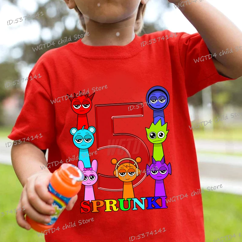 Anime Sprunki Number 1 To 9 T Shirt Fashion Summer Cartoon Boys Girls Short Sleeve Casual Y2K Top Horror Games Kids T-shirt Gift
Anime Sprunki Number 1 To 9 T Shirt Fashion Summer Cartoon Boys Girls Short Sleeve Casual Y2K Top Horror Games Kids T-shirt Gift