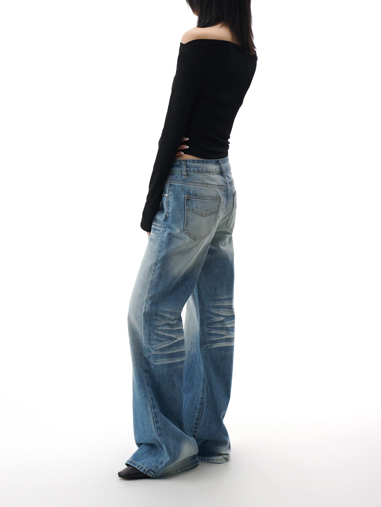 Retro Waed Distred Wide Leg Jeans Women's Spring New American High Street Loose Jeans Cotton Denim Casual Trousers
Retro Waed Distred Wide Leg Jeans Women's Spring New American High Street Loose Jeans Cotton Denim Casual Trousers