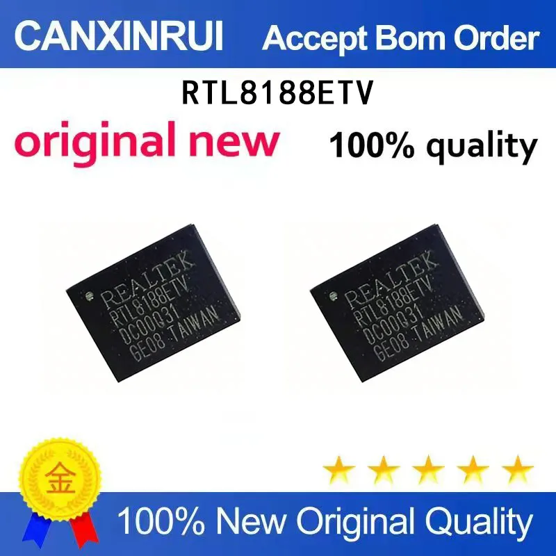 (5-100 pieces)RTL8188ETV RTL8188 QFN46 WIFI module IC in stock chip IC
(5-100 pieces)RTL8188ETV RTL8188 QFN46 WIFI module IC in stock chip IC
