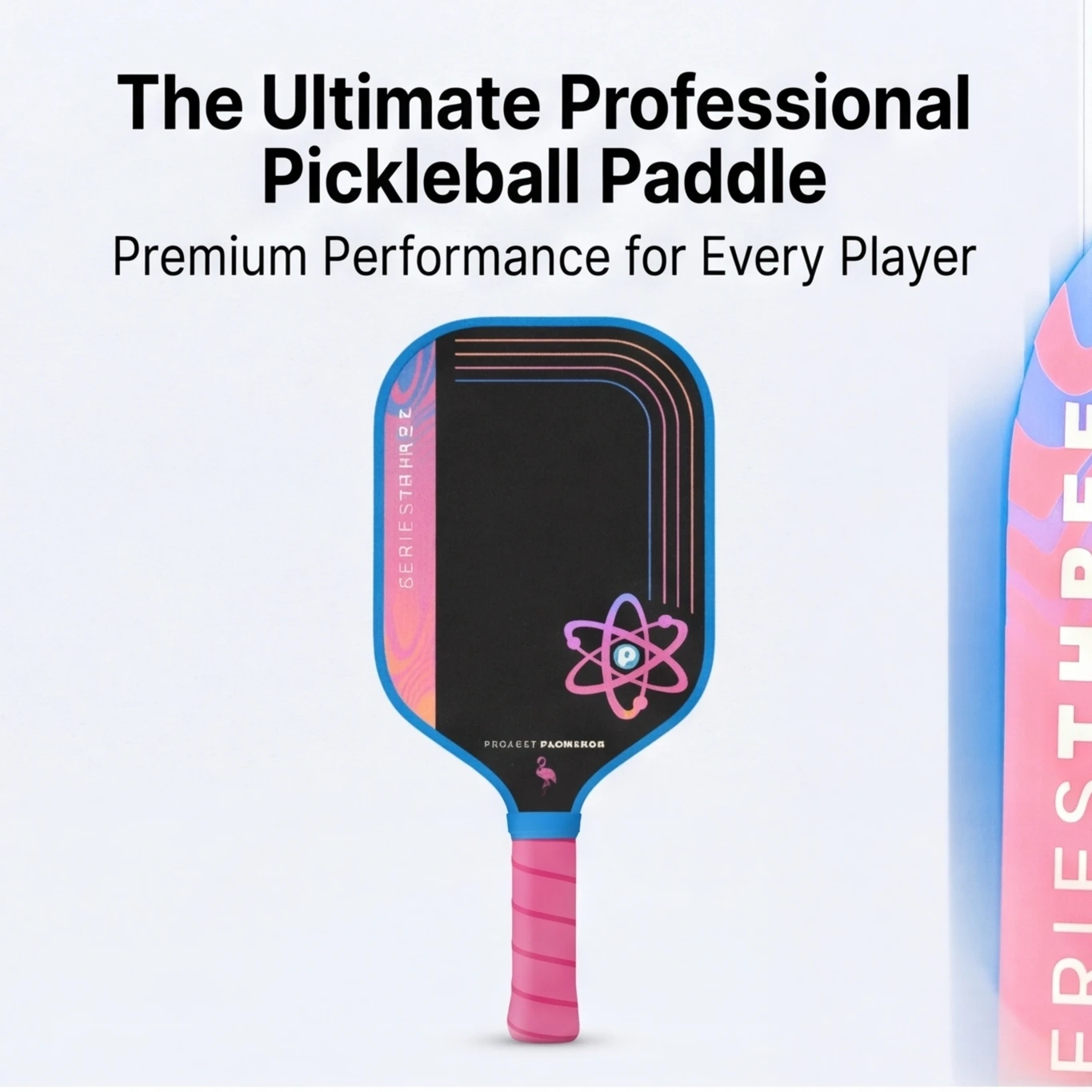 PROJECT PEACOCK pickleball paddle, T700 carbon fiber textured surface, 16mm honeycomb polymer core, balanced power, spin
PROJECT PEACOCK pickleball paddle, T700 carbon fiber textured surface, 16mm honeycomb polymer core, balanced power, spin