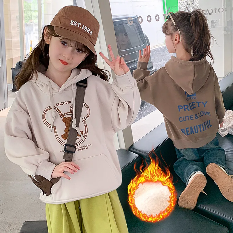 Autumn Winter Kids Clothes for Boys and Girls Thickened Velvet Hoodie All-match Korean Style Keep Warm Girls Hoodie
Autumn Winter Kids Clothes for Boys and Girls Thickened Velvet Hoodie All-match Korean Style Keep Warm Girls Hoodie