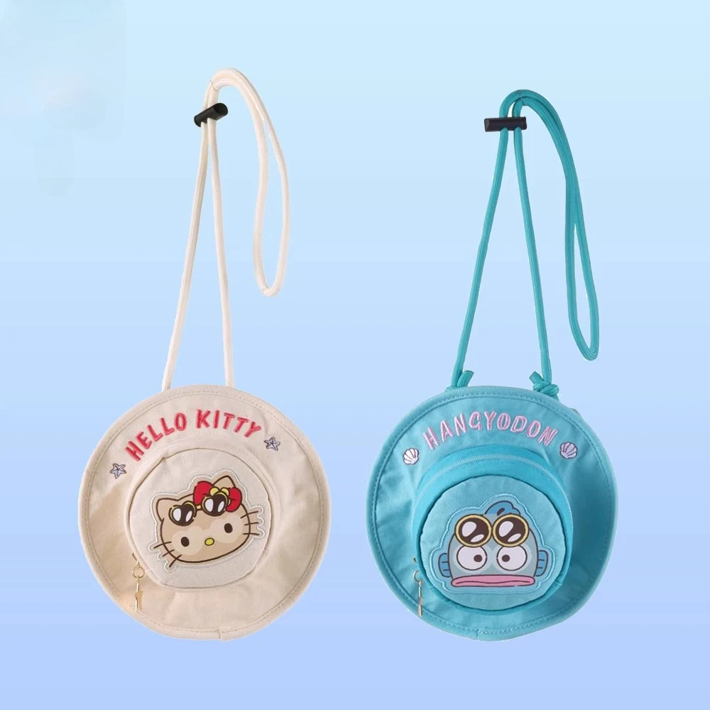 Sanrio series summer black leather hat style cute crossbody shoulder canvas pouch Hampton hello kitty
Sanrio series summer black leather hat style cute crossbody shoulder canvas pouch Hampton hello kitty