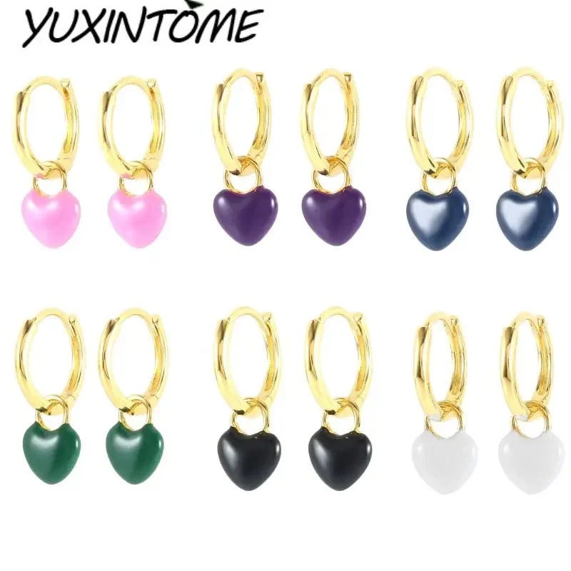 925 Sterling Silver Needle Exquisite Small Rubberized Color Heart-shaped Earrings Pendant Women Casual Fashion Earrings Jewelry
925 Sterling Silver Needle Exquisite Small Rubberized Color Heart-shaped Earrings Pendant Women Casual Fashion Earrings Jewelry