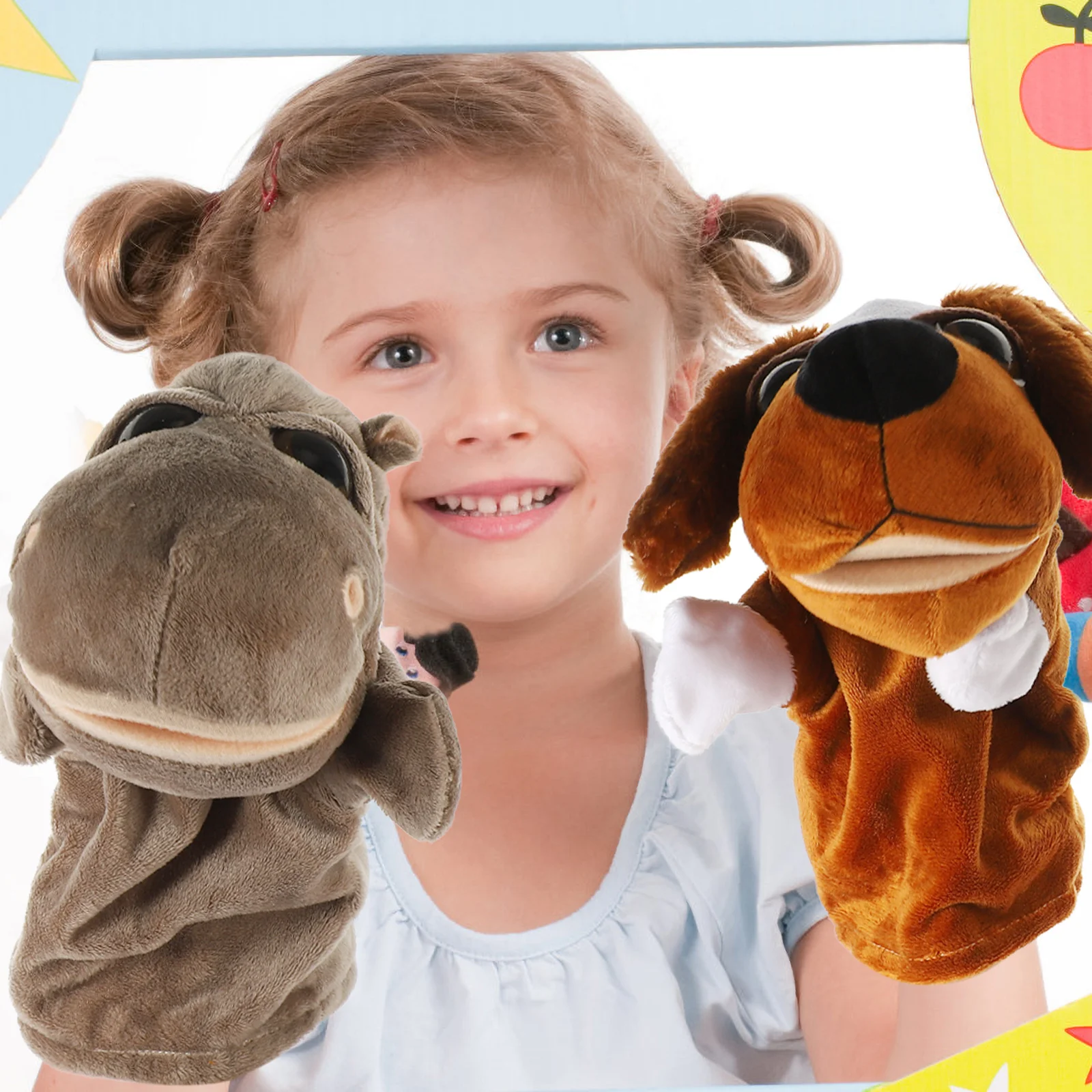2pcs Animal Puppet Toys Stuffed Cartoon Puppets Animal Hand Puppet for Kids Parent Child Play Educational Gift
2pcs Animal Puppet Toys Stuffed Cartoon Puppets Animal Hand Puppet for Kids Parent Child Play Educational Gift