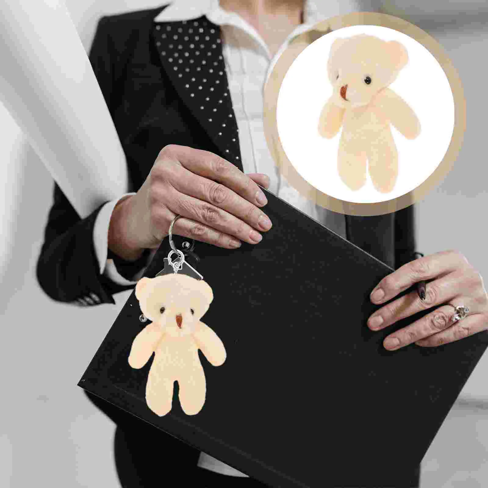 20 Pcs Mini Bear Pendant 11cm Beige Keychain Hanging Figurines Tiny Bears Stuffed Plush Animal Toys Portable
20 Pcs Mini Bear Pendant 11cm Beige Keychain Hanging Figurines Tiny Bears Stuffed Plush Animal Toys Portable