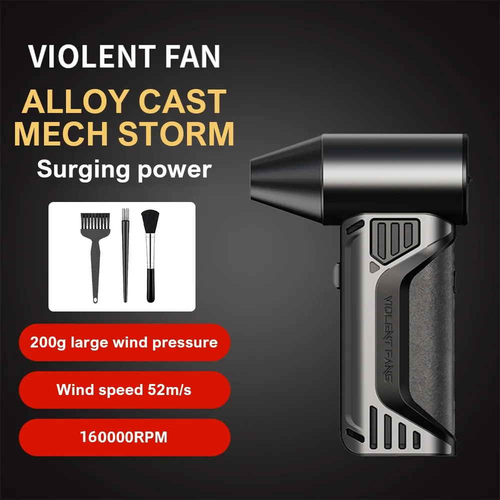 160000 RPM,10000mAh Brushless Motor Electric Turbo Jet Fan High-Speed Turbo Violent Fan Rechargeable Powerful Dust Blower 52m/s
160000 RPM,10000mAh Brushless Motor Electric Turbo Jet Fan High-Speed Turbo Violent Fan Rechargeable Powerful Dust Blower 52m/s