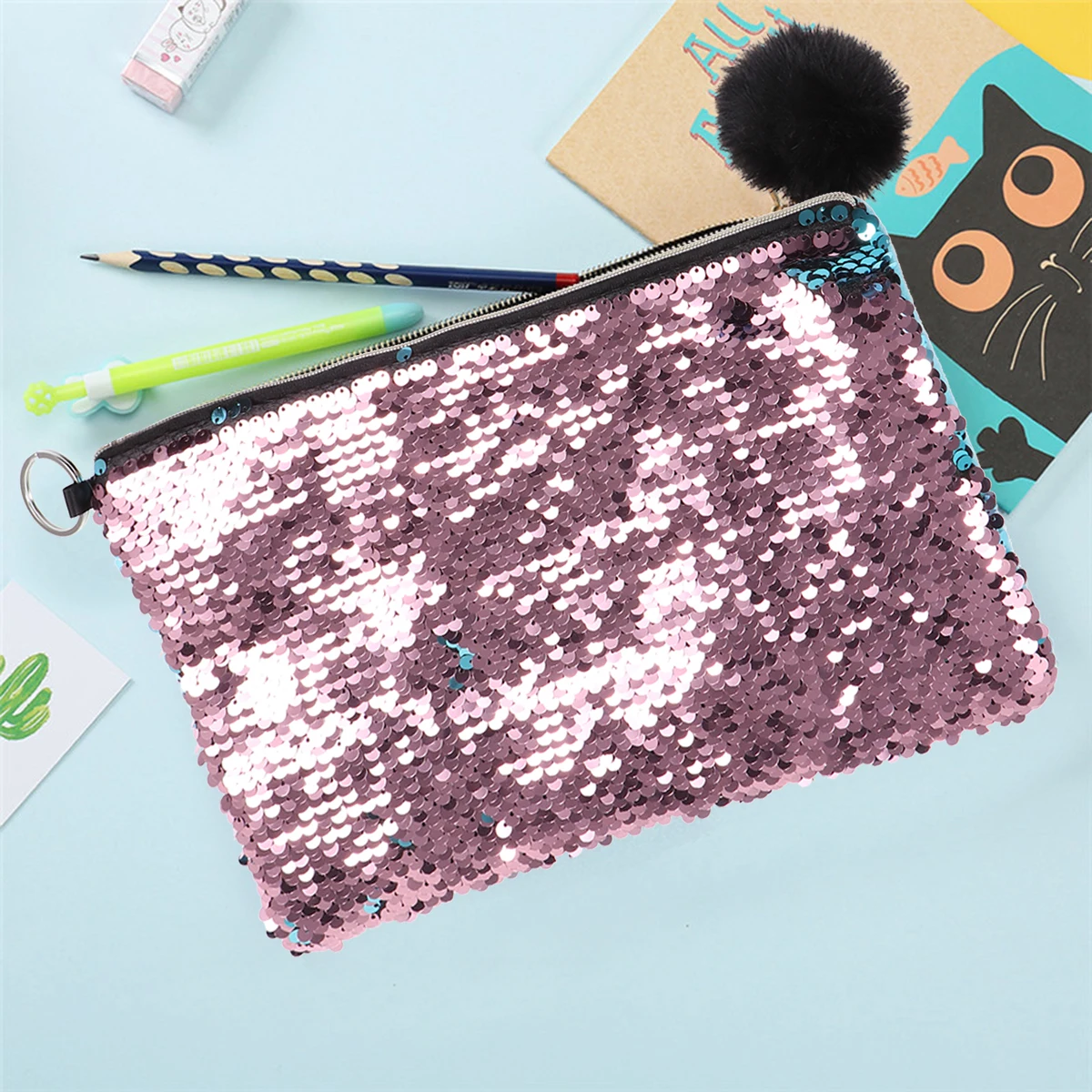 Sequin Pen Multifunctional Storage Pencil Case Phone Coin Bag Durable Multifunction Pencil Bag Travel
Sequin Pen Multifunctional Storage Pencil Case Phone Coin Bag Durable Multifunction Pencil Bag Travel