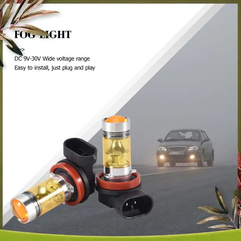 NEW 2 X High Power Led Lights 100W H8 H11 Yellow Fog Light 2828 20Led Headlight Lamp
NEW 2 X High Power Led Lights 100W H8 H11 Yellow Fog Light 2828 20Led Headlight Lamp