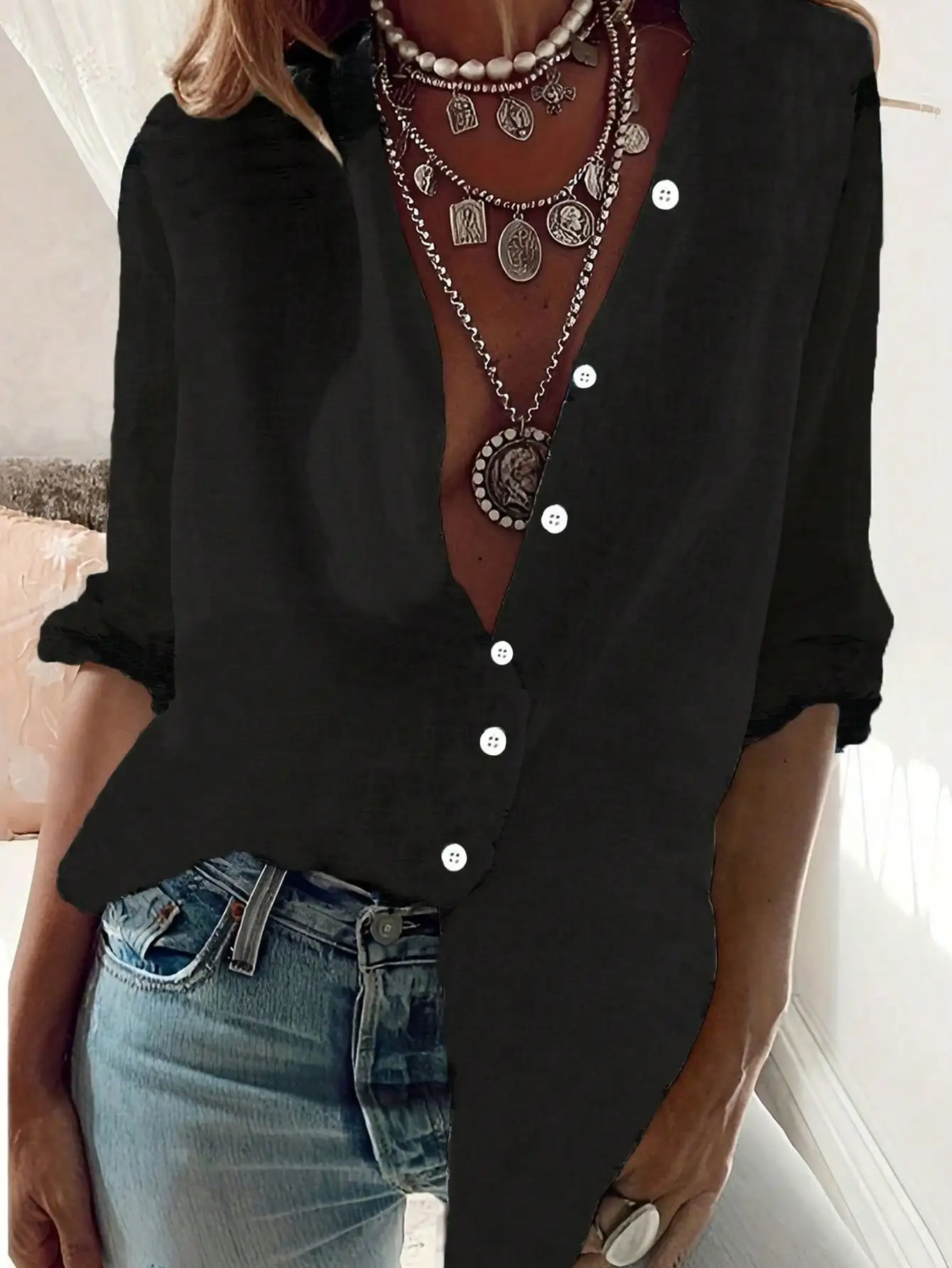 Western-Style Ethnic Print Slim-Fit Long-Sleeve Shirt
Western-Style Ethnic Print Slim-Fit Long-Sleeve Shirt