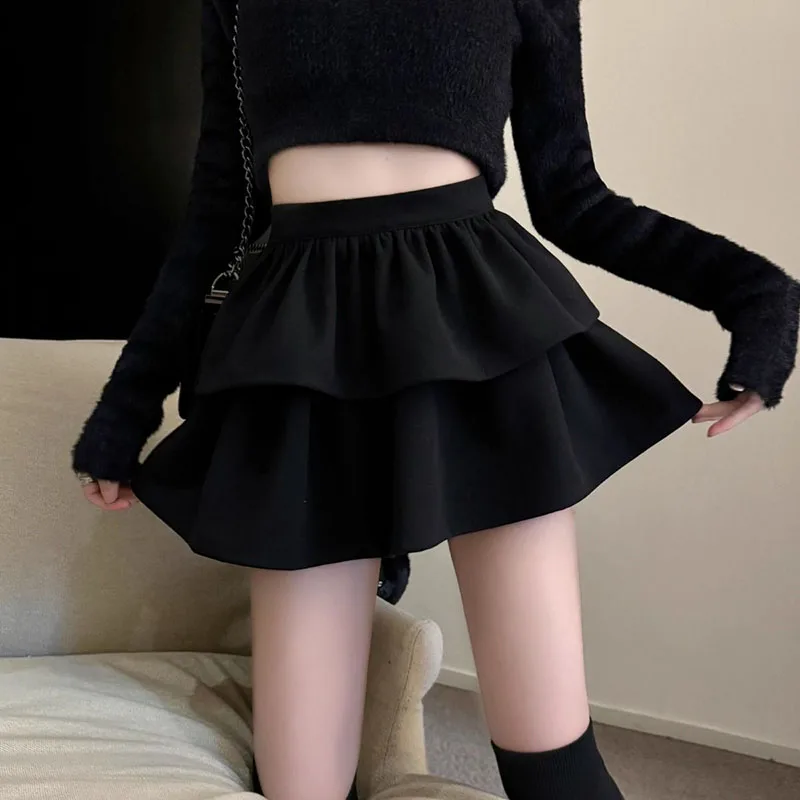 Sweet Women Ruffle Skirt Summer Y2K Simple High Waist Elastic Short Skirt Korean Version of Slim Cake Ladies Skirt
Sweet Women Ruffle Skirt Summer Y2K Simple High Waist Elastic Short Skirt Korean Version of Slim Cake Ladies Skirt