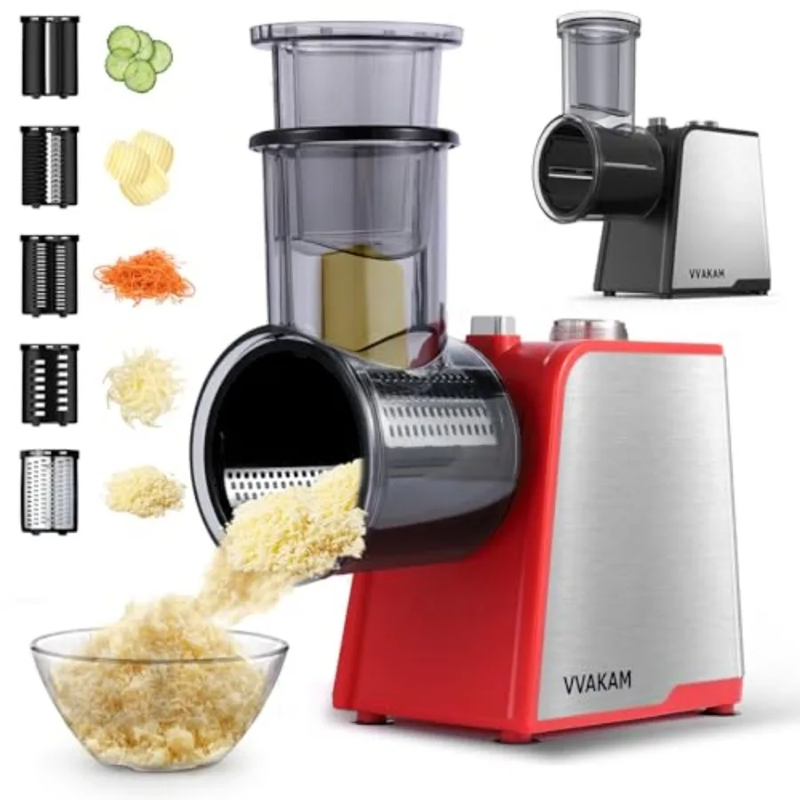 5-In-1 Electric Cheese Grater300W Salad Maker Electric Grater for Block Cheese Kitchen Electric Food Slicer Shder Chopper for V
5-In-1 Electric Cheese Grater300W Salad Maker Electric Grater for Block Cheese Kitchen Electric Food Slicer Shder Chopper for V