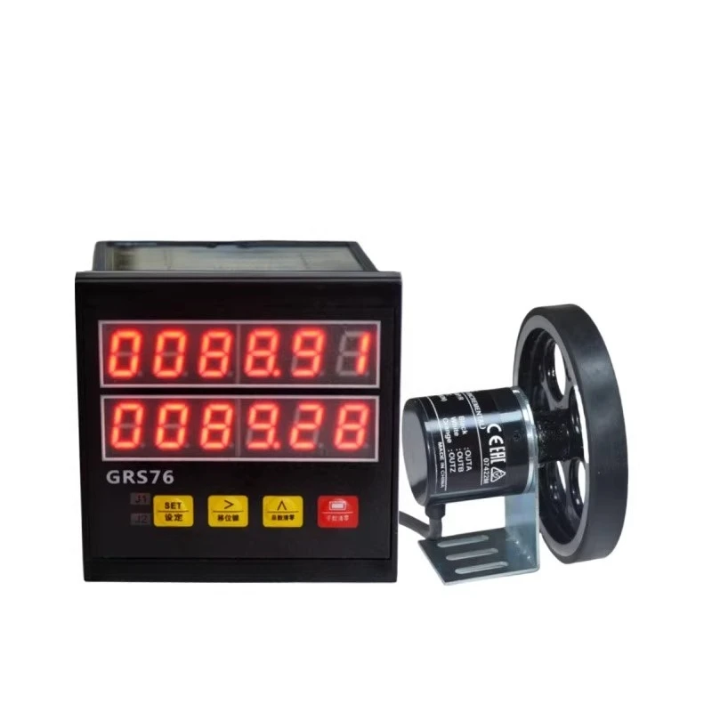 Intelligent electronic digital meter counter, roller type, high precision, cloth inspection machine code table, reversible
Intelligent electronic digital meter counter, roller type, high precision, cloth inspection machine code table, reversible