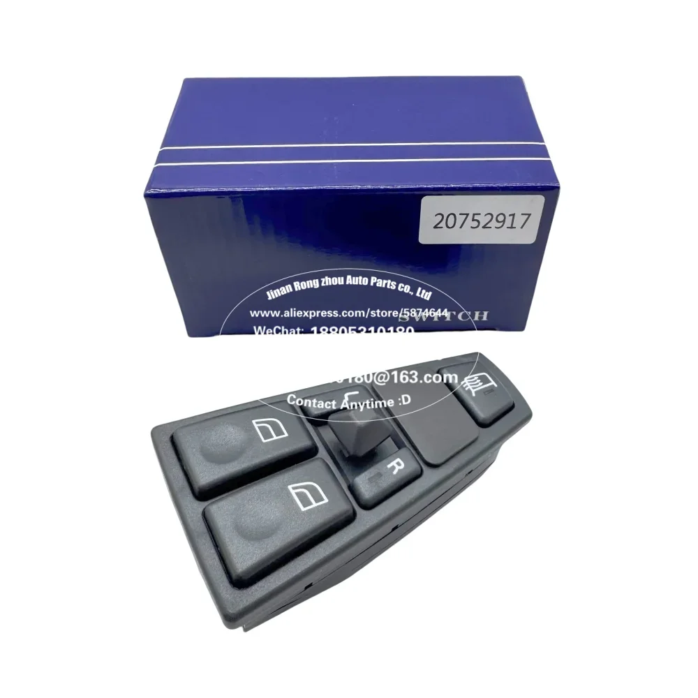 20752917 Door Window Regulator Switch - Compatible with Volvo FH/FM/FH16/FMX Series Trucks (24V)
20752917 Door Window Regulator Switch - Compatible with Volvo FH/FM/FH16/FMX Series Trucks (24V)
