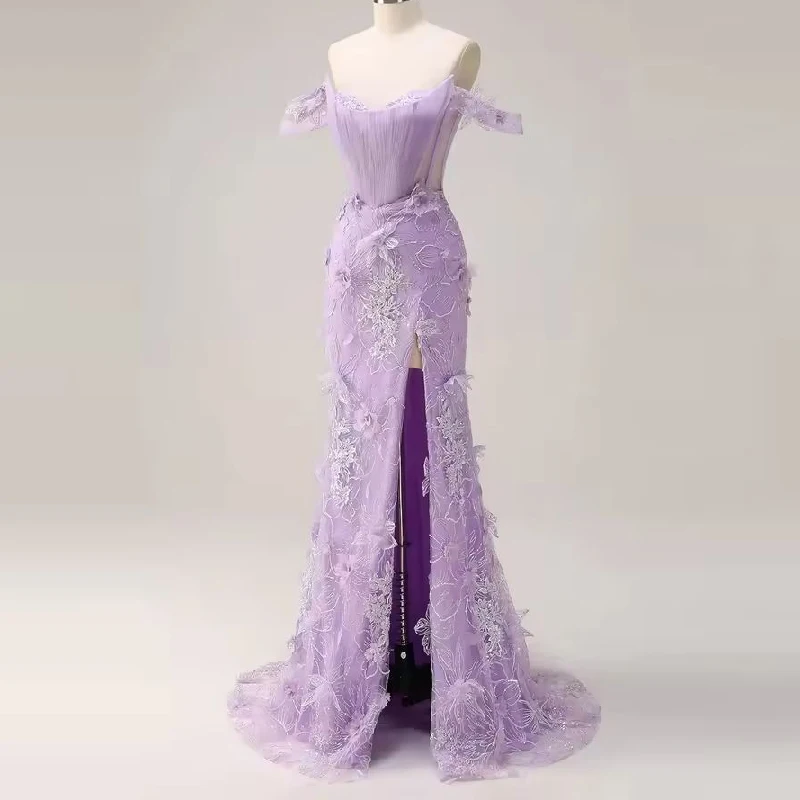 Made Elegant Gowns Mermaid Prom Off-shoulder Luxurious Women's Evening Dresses for Special Occasions Flower Lace Custom
Made Elegant Gowns Mermaid Prom Off-shoulder Luxurious Women's Evening Dresses for Special Occasions Flower Lace Custom