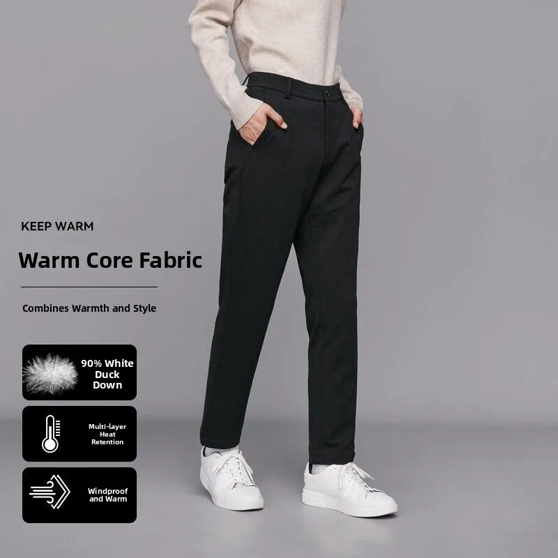Мужские повседневные удобные теплые прочные однотонные зимние пуховые брюки прямого кроя, модные городские стильные брюки
Мужские повседневные удобные теплые прочные однотонные зимние пуховые брюки прямого кроя, модные городские стильные брюки