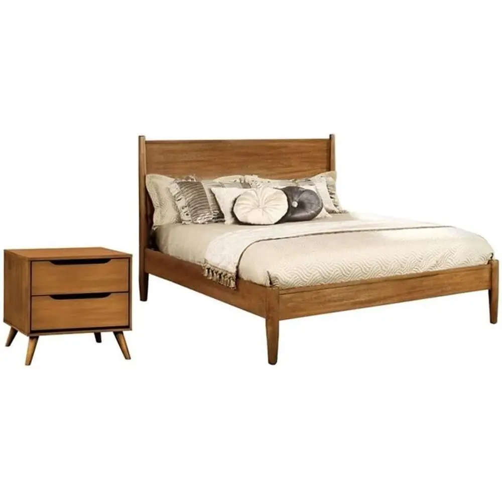 21st Century Oak-Style Wood Bedroom Set: Queen Bed & Nightstand with Storage, Sleek Minimalist Design
21st Century Oak-Style Wood Bedroom Set: Queen Bed & Nightstand with Storage, Sleek Minimalist Design