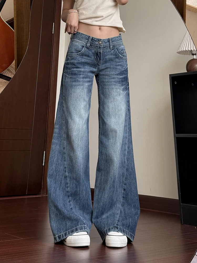 Y2K Low Rise Jeans Women American Summer Slightly Flared Loose Straight Leg Flared Floor Pants Trend
Y2K Low Rise Jeans Women American Summer Slightly Flared Loose Straight Leg Flared Floor Pants Trend
