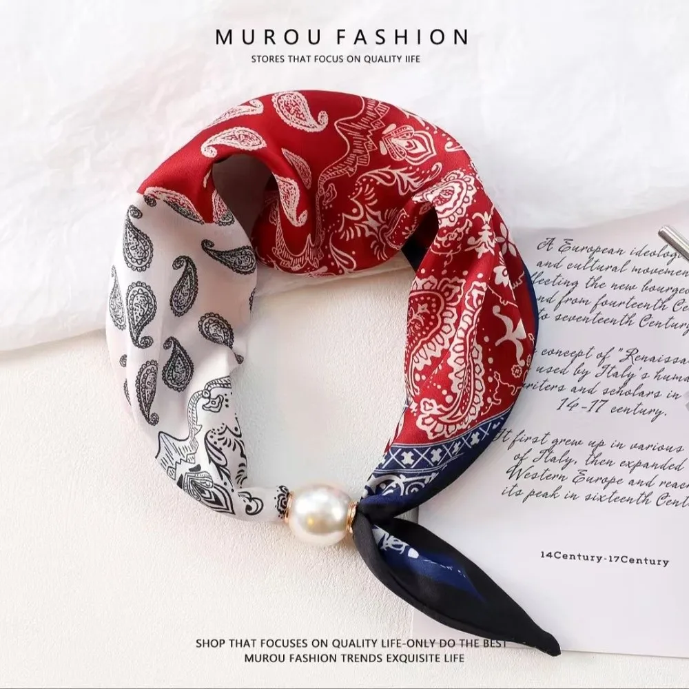 Elegant Breathable Silk Scarf Pearl Buckle Printed Neck Scarf Thin Lightweight Magnetic Clasp Scarf for Professional Accessories
Elegant Breathable Silk Scarf Pearl Buckle Printed Neck Scarf Thin Lightweight Magnetic Clasp Scarf for Professional Accessories