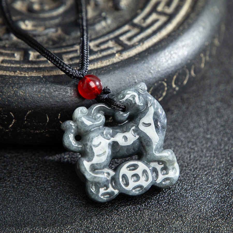 TIMESWIND Natural A-type Jade Dark Grey Zodiac Tiger Coin Women Necklace with Certificate
TIMESWIND Natural A-type Jade Dark Grey Zodiac Tiger Coin Women Necklace with Certificate