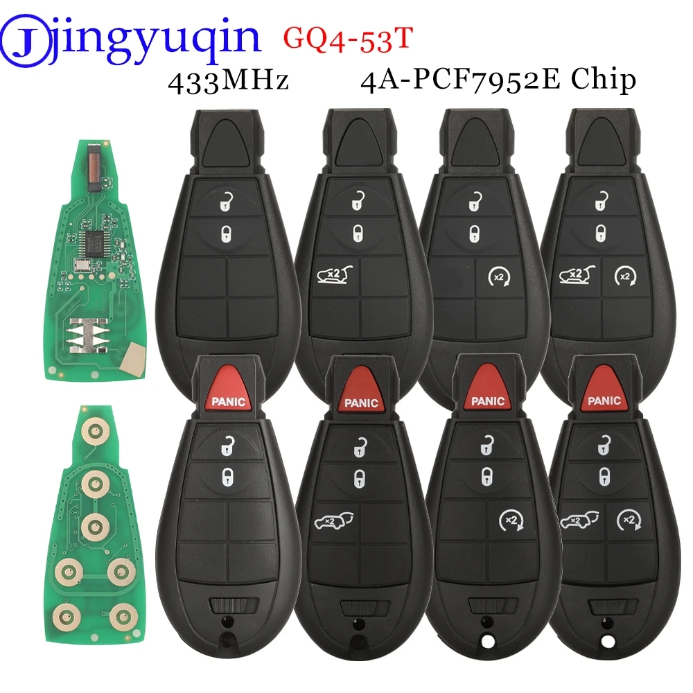 jingyuqin GQ4-53T 433MHz PCF7952E 4A Chip Smart Remote Car Key Fob For Jeep Cherokee Sport KL 2014 2015 2016 2017 2018 2019
jingyuqin GQ4-53T 433MHz PCF7952E 4A Chip Smart Remote Car Key Fob For Jeep Cherokee Sport KL 2014 2015 2016 2017 2018 2019