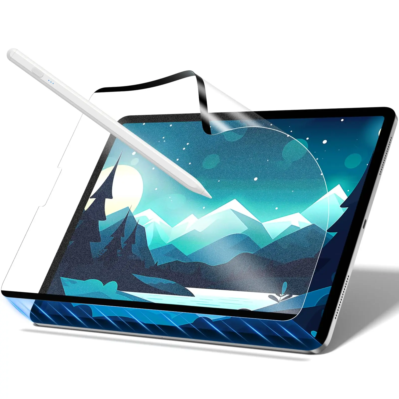 Magnetic Screen Protector for iPad Pro 12.9 Inch,Write and Draw Like on Paper, Detachable,Reusable,Matte,Anti-Glare,Easy Install
Magnetic Screen Protector for iPad Pro 12.9 Inch,Write and Draw Like on Paper, Detachable,Reusable,Matte,Anti-Glare,Easy Install
