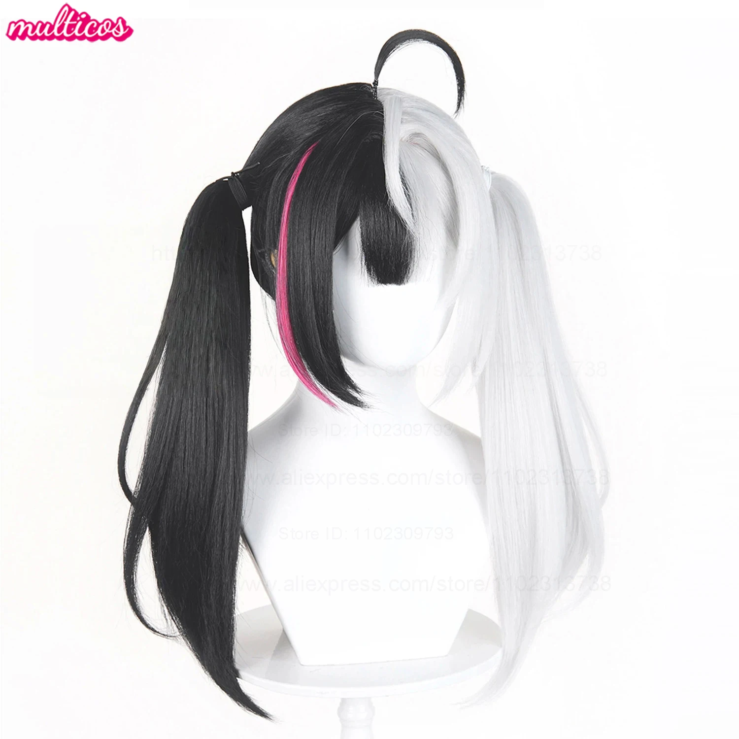 High Quality Lacrimosa Cosplay Wig 58cm Black White Middle Parting Heat Resistant Synthetic Hair Anime Cosplay Wigs + Wig Cap
High Quality Lacrimosa Cosplay Wig 58cm Black White Middle Parting Heat Resistant Synthetic Hair Anime Cosplay Wigs + Wig Cap