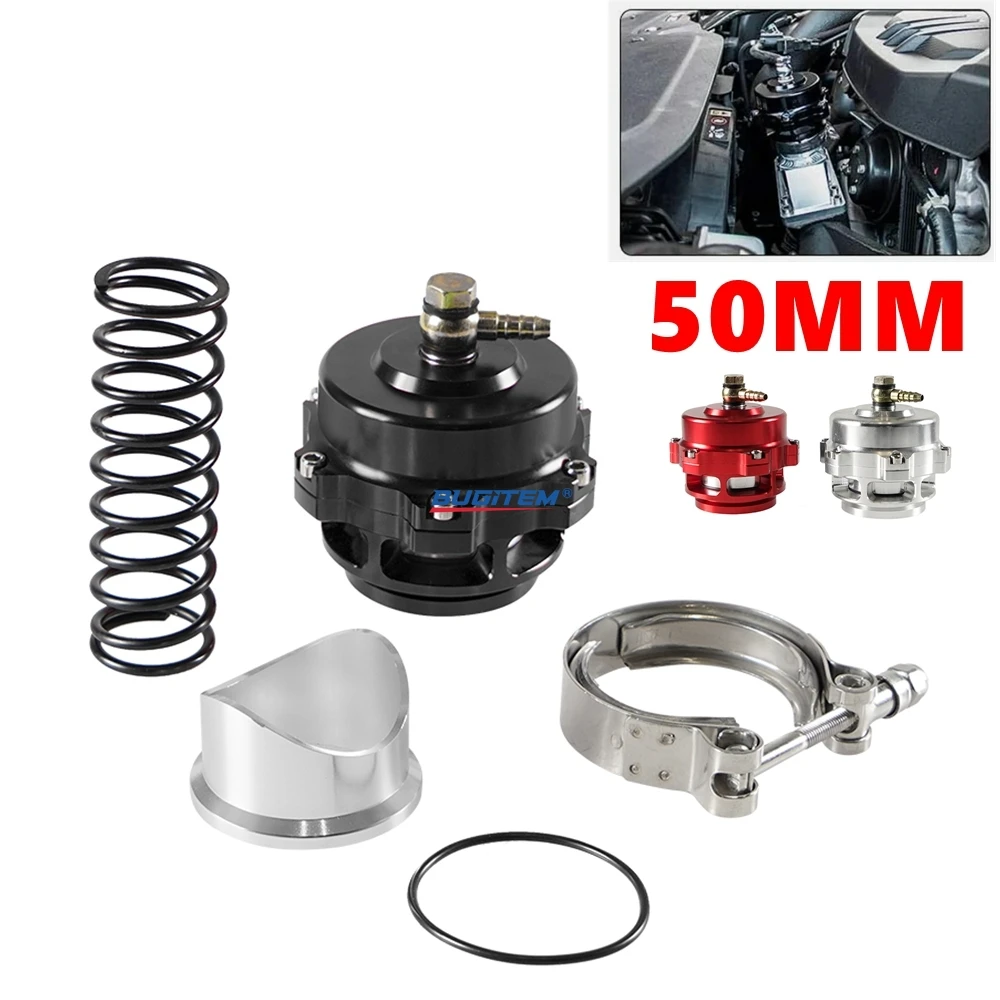 Universal Turbo Blow Off Valve 50mm BOV With Aluminum V-Band Flange 6PSI+18PSI Spring Car Modified Turbine Pressure Relief Valve
Universal Turbo Blow Off Valve 50mm BOV With Aluminum V-Band Flange 6PSI+18PSI Spring Car Modified Turbine Pressure Relief Valve