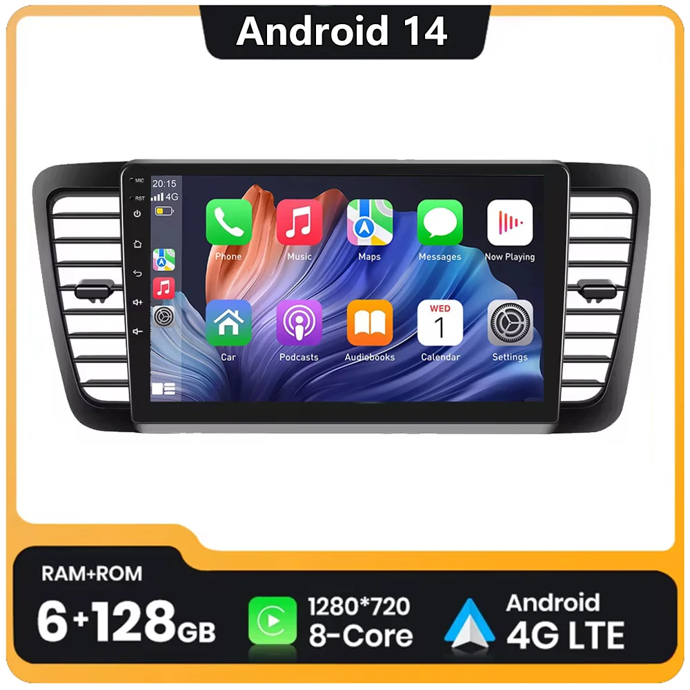 For Subaru Outback 3 Legacy 4 2003 - 2009 LHD Car Radio Navigation GPS Multimedia Video Player Stereo BT Android 14 CarPlay Auto
For Subaru Outback 3 Legacy 4 2003 - 2009 LHD Car Radio Navigation GPS Multimedia Video Player Stereo BT Android 14 CarPlay Auto
