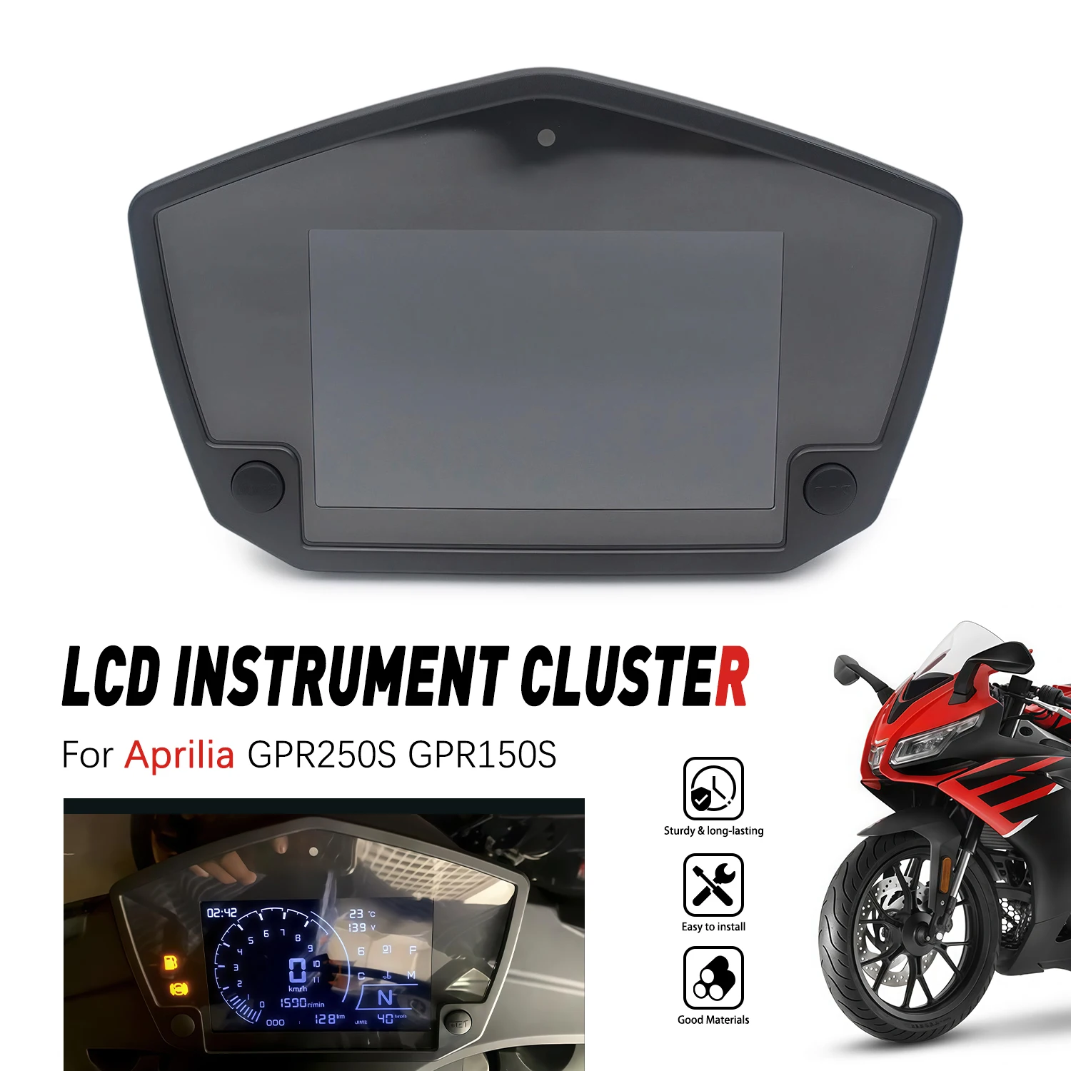 Motorcycle Instrument Case Cover Housing Case Shell Speedometer Tachometer Gauges 34-pin For Aprilia GPR250S GPR150S
Motorcycle Instrument Case Cover Housing Case Shell Speedometer Tachometer Gauges 34-pin For Aprilia GPR250S GPR150S