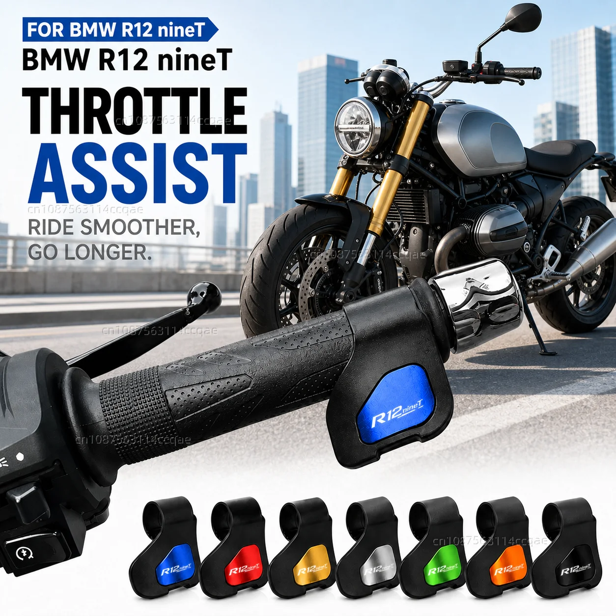 FOR BMW R12 nineT 2013-2019 Motorcycle Throttle Assistant Clip Labor Saver Acceleration Labor-saving Auxiliary Handle Grip CNC
FOR BMW R12 nineT 2013-2019 Motorcycle Throttle Assistant Clip Labor Saver Acceleration Labor-saving Auxiliary Handle Grip CNC