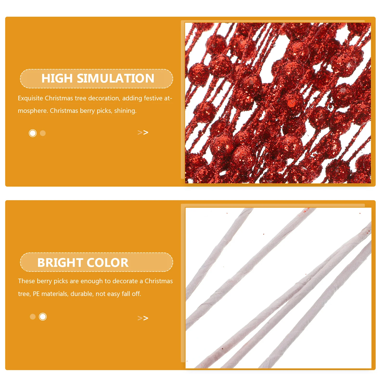 5Pcs Christmas Glitter Berries Stems Fake Berries Branches for Xmas Tree Decoration Holiday Crafts Wedding Decor Party Favors
5Pcs Christmas Glitter Berries Stems Fake Berries Branches for Xmas Tree Decoration Holiday Crafts Wedding Decor Party Favors