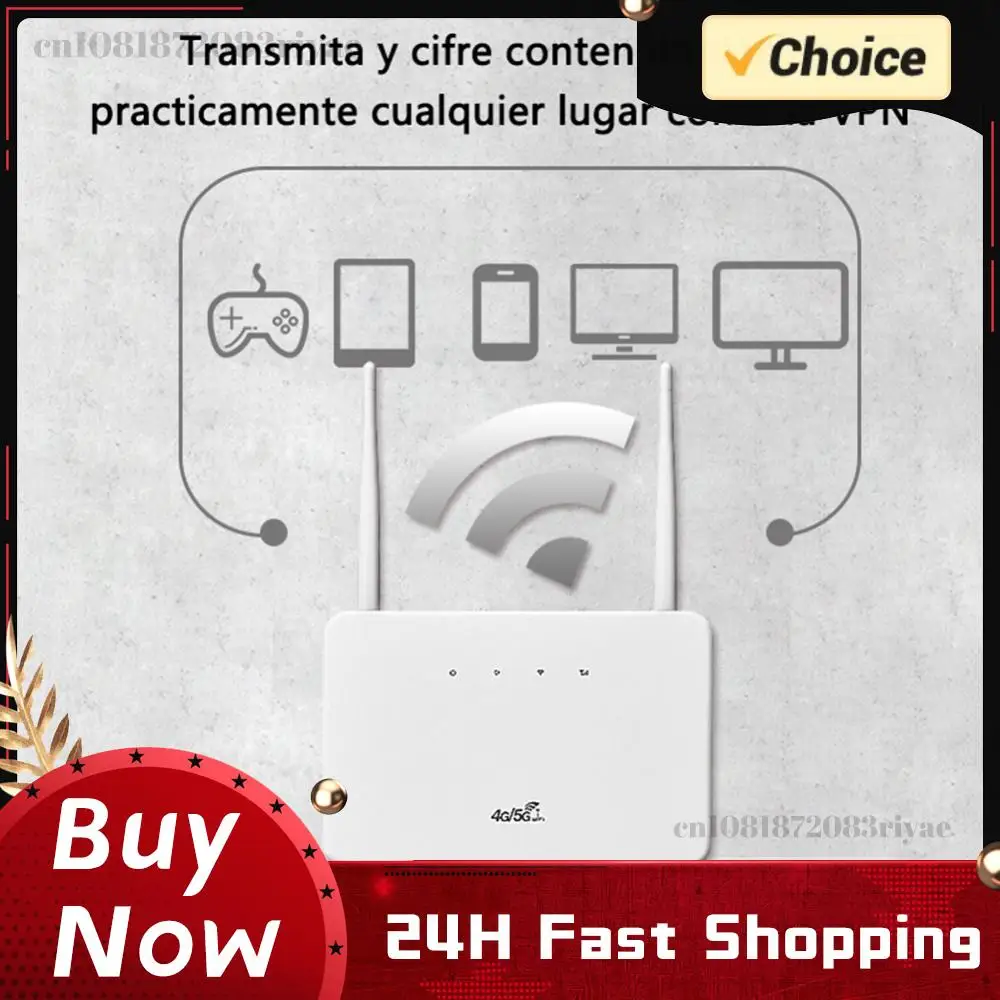 4G LTE CPE Router Modem 300Mbps WiFi Router External Antenna with Sim Card Slot EU Plug for Home Travel Work