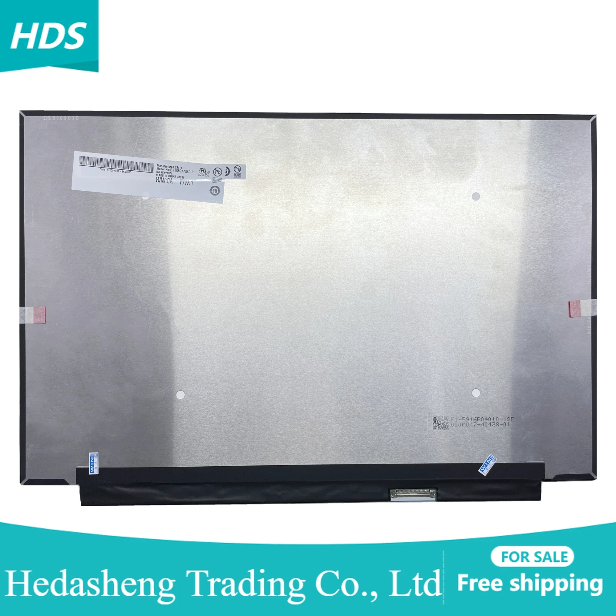 B160QAN02.P 16.0''inch EDP 40 Pin 2560*1600 120Hz Display Panel Laptop LCD Screen LED
B160QAN02.P 16.0''inch EDP 40 Pin 2560*1600 120Hz Display Panel Laptop LCD Screen LED