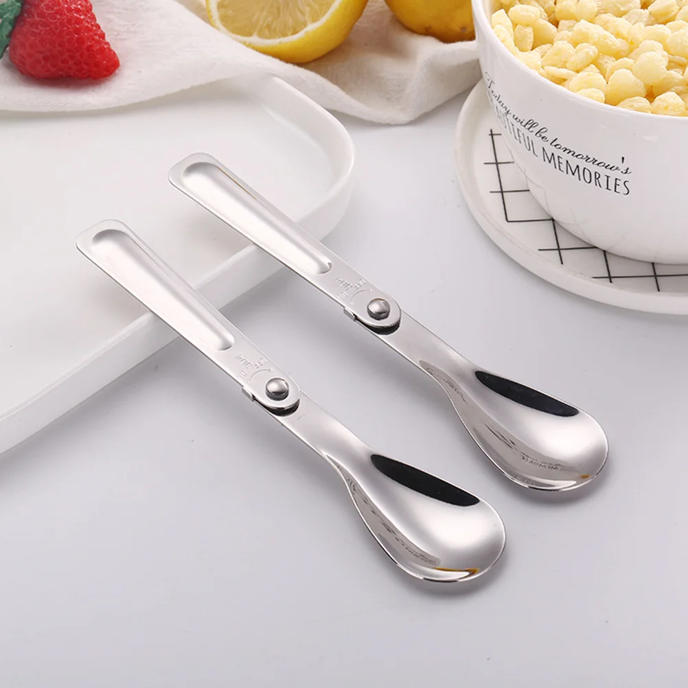 2PCS Foldable Stainless Steel Spoon Travel Cutlery Camping Outdoor Adventure 304 Material Space Saving Picnic
2PCS Foldable Stainless Steel Spoon Travel Cutlery Camping Outdoor Adventure 304 Material Space Saving Picnic