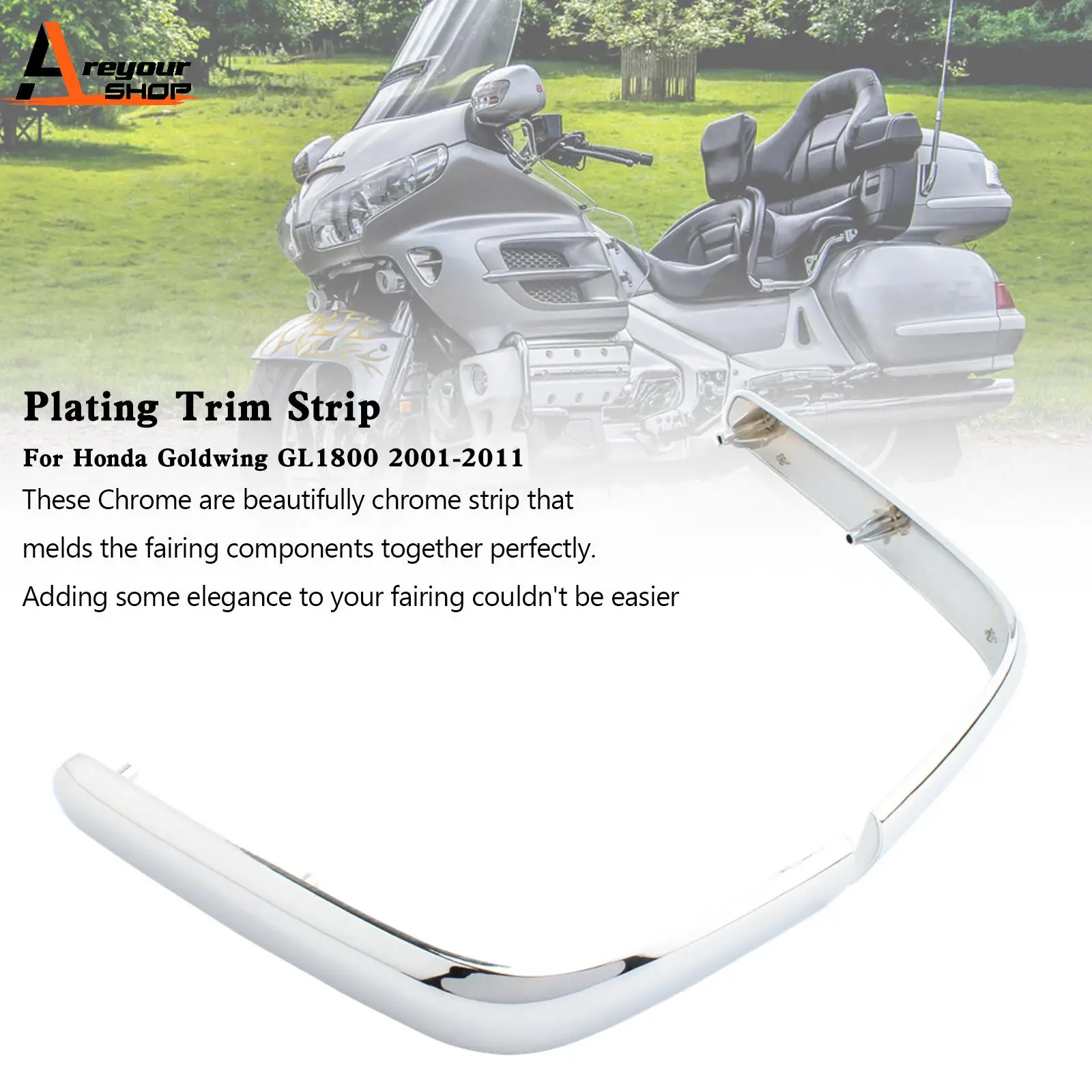 Areyourshop Trunk Trim Strip Moldings Accent For Honda Goldwing GL1800 2001-2011 Chrome
Areyourshop Trunk Trim Strip Moldings Accent For Honda Goldwing GL1800 2001-2011 Chrome