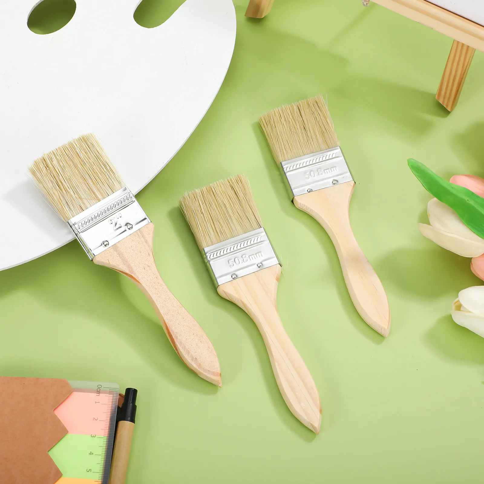 30Pcs Ergonomic Wood Handle Flat Paint Brushes Heavy Duty Bristles for Home Renovation Artistic Projects Deck Stain Wall
30Pcs Ergonomic Wood Handle Flat Paint Brushes Heavy Duty Bristles for Home Renovation Artistic Projects Deck Stain Wall