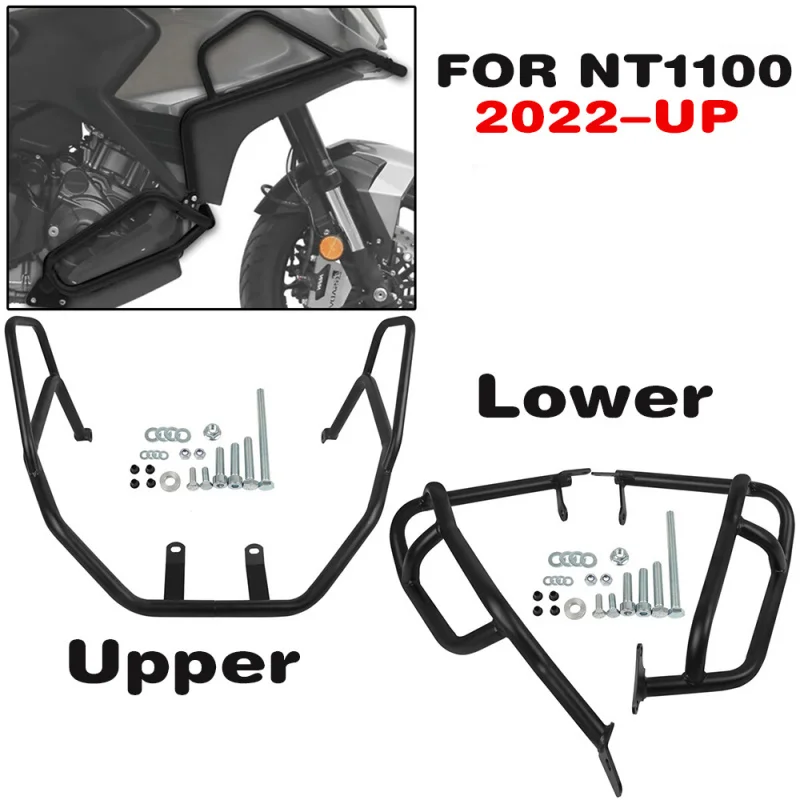 For Honda NT1100 DCT NT 1100 2022 2023 2024 Motorcycle Engine Tank Guard Highway Crash Bars Bumper Stunt Cage Protector
For Honda NT1100 DCT NT 1100 2022 2023 2024 Motorcycle Engine Tank Guard Highway Crash Bars Bumper Stunt Cage Protector