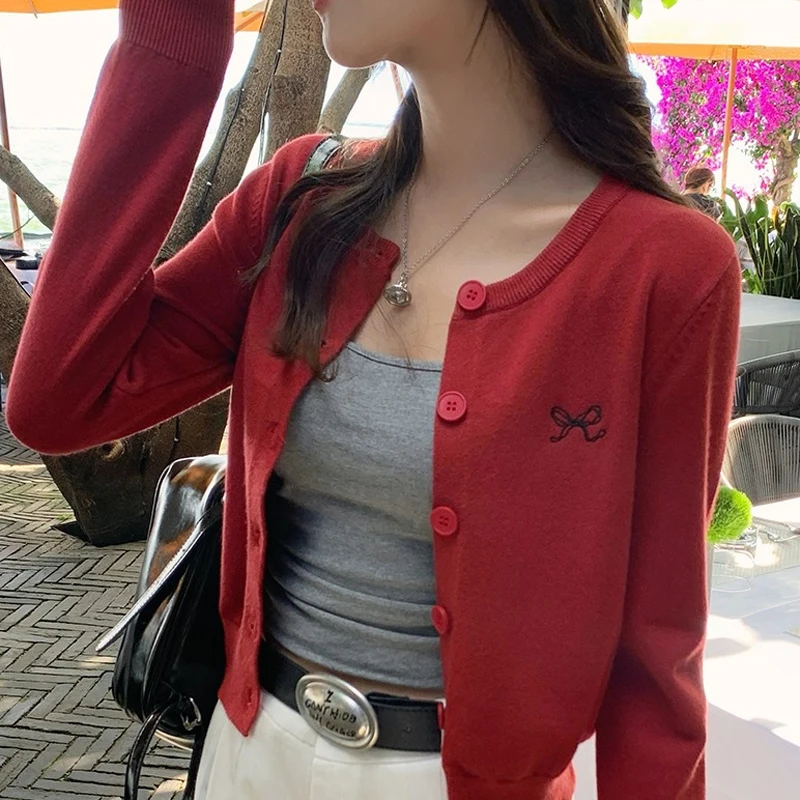 Red Knitted Sweater Women's Small Size Autumn Winter Faion Casual Commute Sle Long Sve round Ne Regular Length Coat
Red Knitted Sweater Women's Small Size Autumn Winter Faion Casual Commute Sle Long Sve round Ne Regular Length Coat