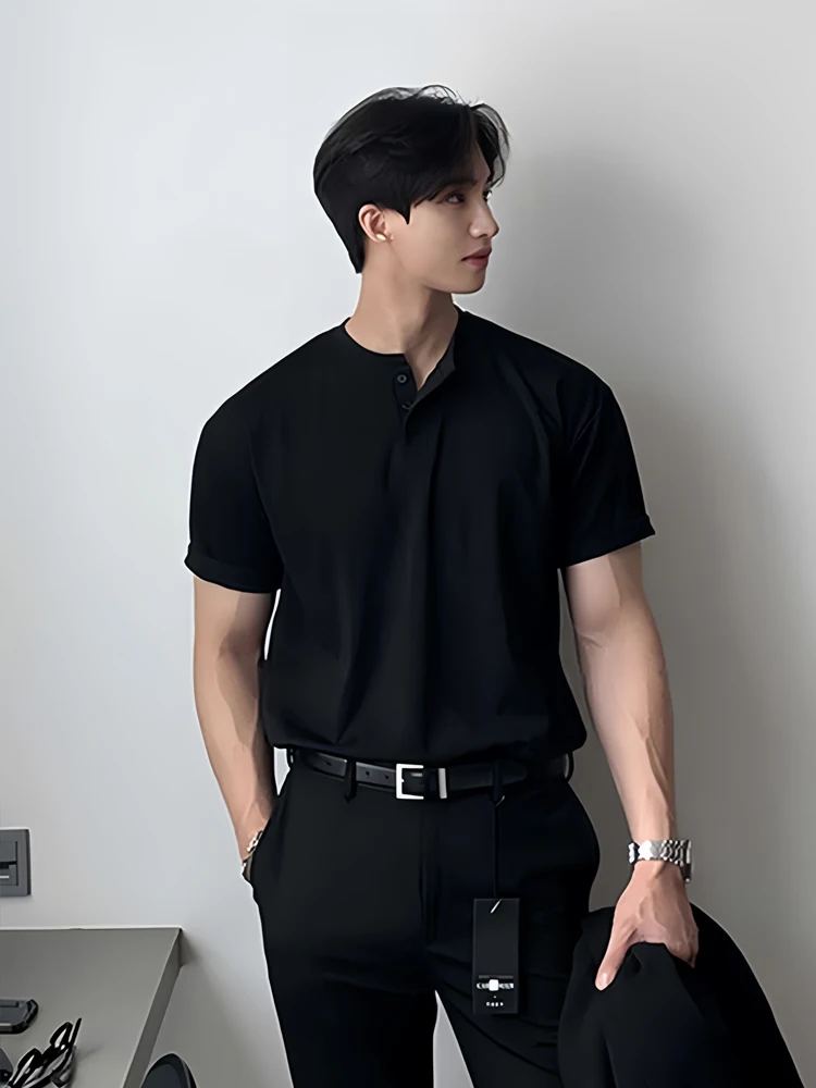 Мужская футболка Bla ort Sve Henry Collar, дышащая, свободного кроя, для подчеркивания мускулатуры, летняя, для подростков, модная
Мужская футболка Bla ort Sve Henry Collar, дышащая, свободного кроя, для подчеркивания мускулатуры, летняя, для подростков, модная