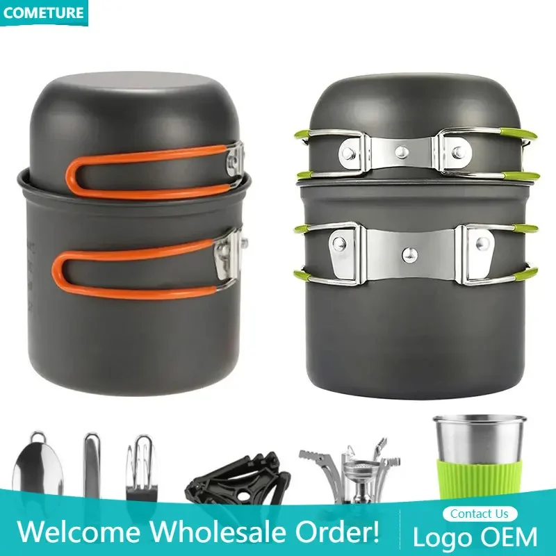 Outdoor Camping Pot Single Picnic Portable Foldable Pot Cooking Double-layer Bowl Tableware Set Camping Picnic Barbecue Pot
Outdoor Camping Pot Single Picnic Portable Foldable Pot Cooking Double-layer Bowl Tableware Set Camping Picnic Barbecue Pot