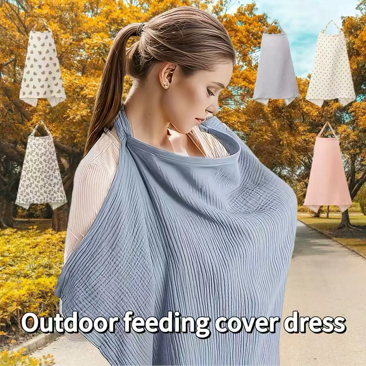 1 Piece, Breastfeeding Cover, Breathable Anti-Exposure Nursing Cover for Spring and Summer, Multi-Purpose Baby Stroller Cover, Nursing Cover for Mothers When Going Out
1 Piece, Breastfeeding Cover, Breathable Anti-Exposure Nursing Cover for Spring and Summer, Multi-Purpose Baby Stroller Cover, Nursing Cover for Mothers When Going Out