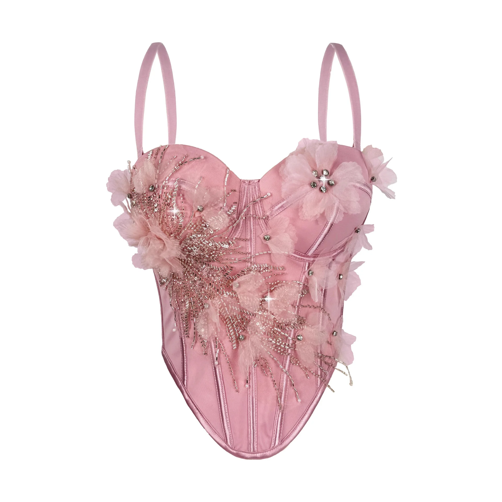 Handmade Flower Bead Fishbone Bust Sexy Halter Sling Vest Hottie Top Stage Performance Sling Vest Women Clothing
Handmade Flower Bead Fishbone Bust Sexy Halter Sling Vest Hottie Top Stage Performance Sling Vest Women Clothing