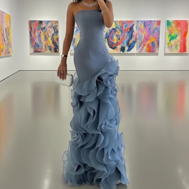 Prom Gown Tiered Layers Party Dress for Women Mermaid Asymmetrical Evening Dresses Formal Occasion Dresses Customized
Prom Gown Tiered Layers Party Dress for Women Mermaid Asymmetrical Evening Dresses Formal Occasion Dresses Customized