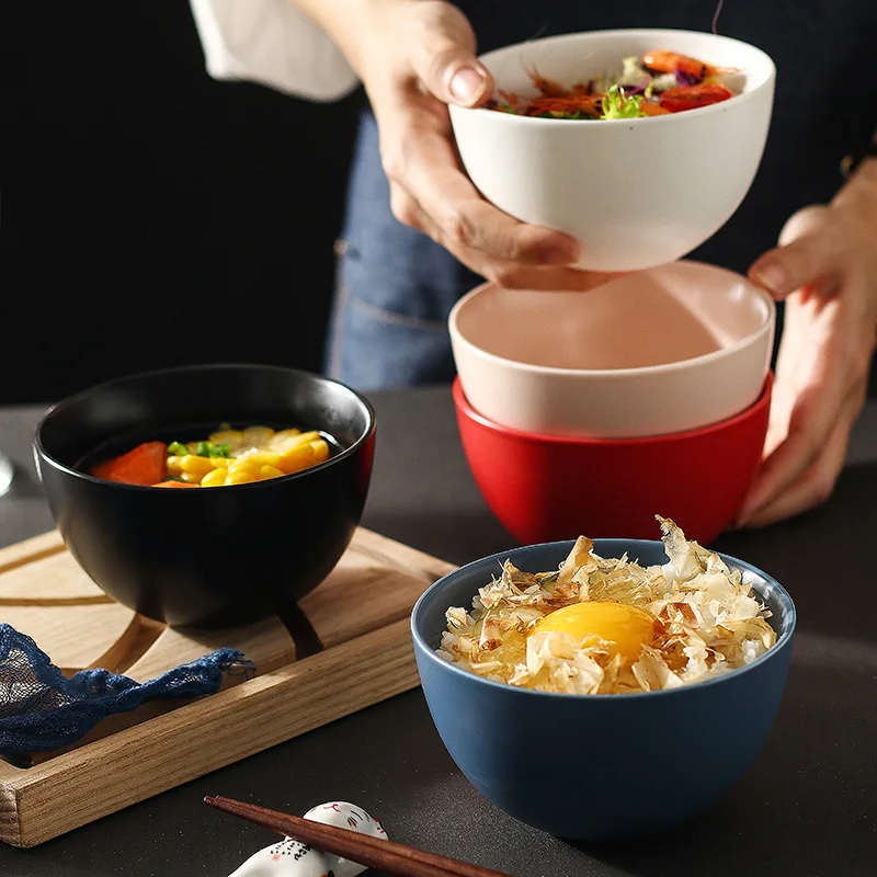 Modern Solid Color Ceramic Rice Bowl Hotel Restaurant Tableware Household Noodle Bowl Seasoning Dish Soup Dish Kitchen Utensils
Modern Solid Color Ceramic Rice Bowl Hotel Restaurant Tableware Household Noodle Bowl Seasoning Dish Soup Dish Kitchen Utensils