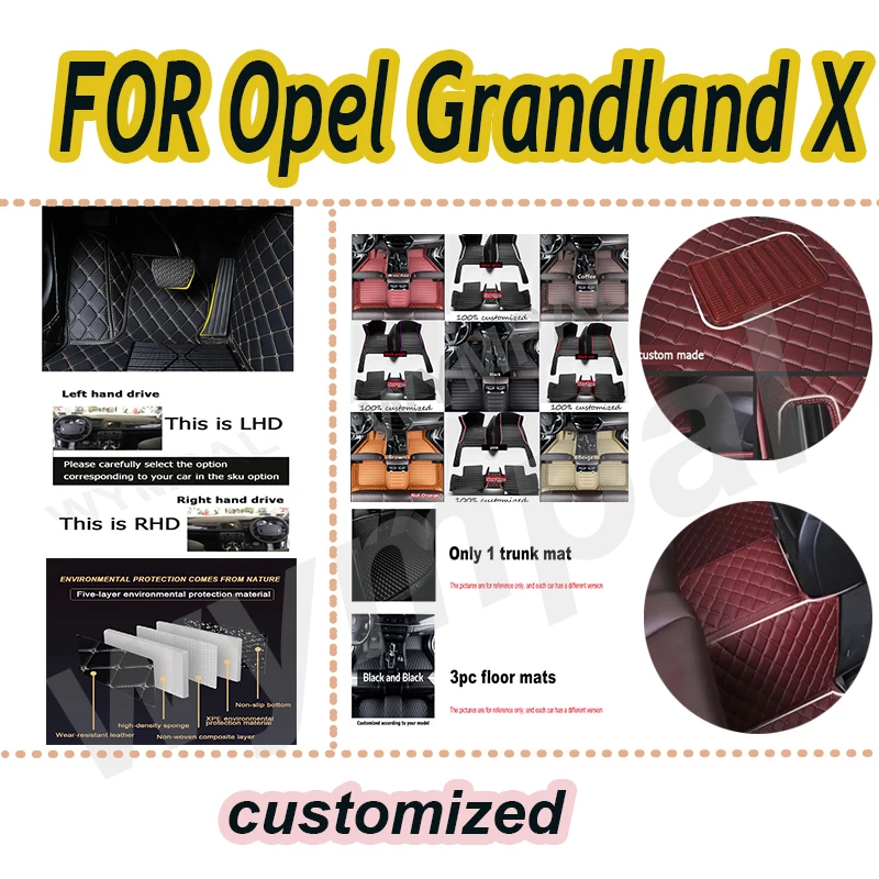 LUXURY Floor Mat For Opel Grandland X 2017~2022 Carpet Anti-dirty Pad Car Mats
LUXURY Floor Mat For Opel Grandland X 2017~2022 Carpet Anti-dirty Pad Car Mats