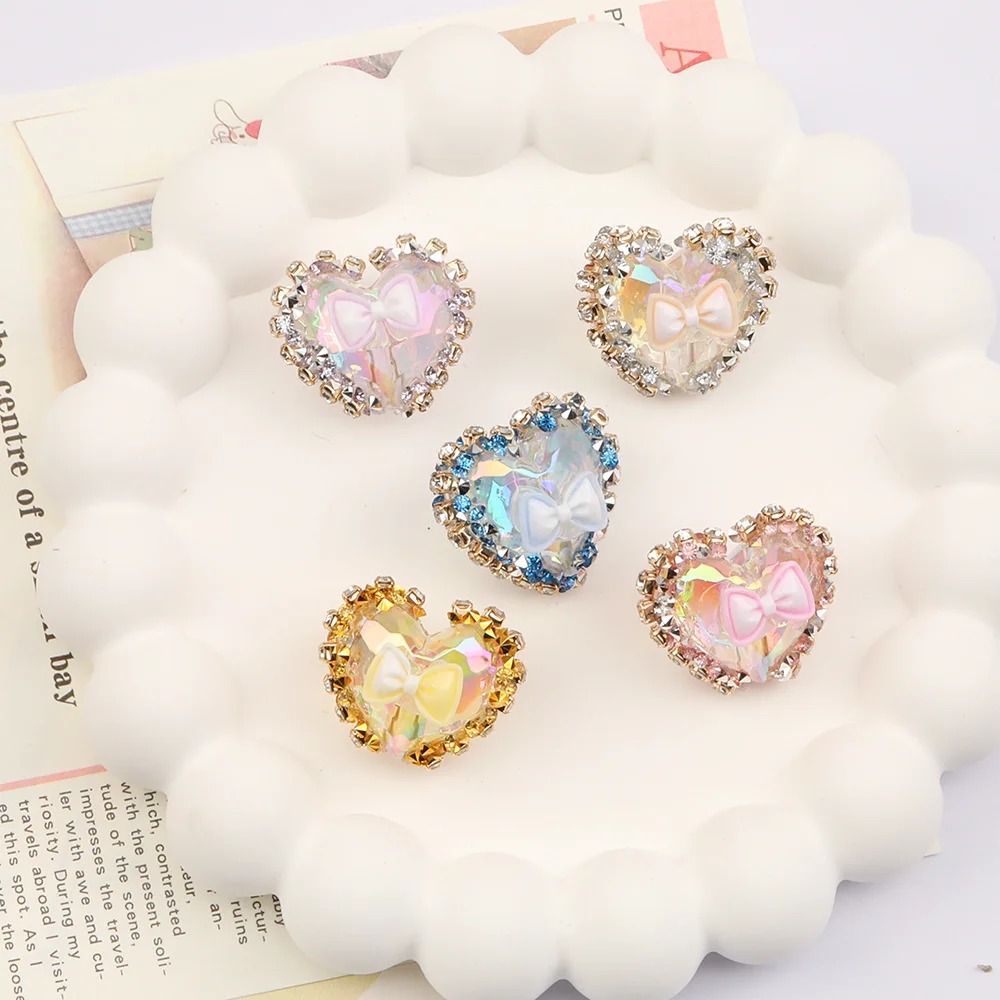 Cordial Design 50Pcs 20*24MM Acrylic Bead/Hand Made/Heart Shape/Claw Chain Bead/Jewelry Findings & Components/Rhinestone Effect
Cordial Design 50Pcs 20*24MM Acrylic Bead/Hand Made/Heart Shape/Claw Chain Bead/Jewelry Findings & Components/Rhinestone Effect