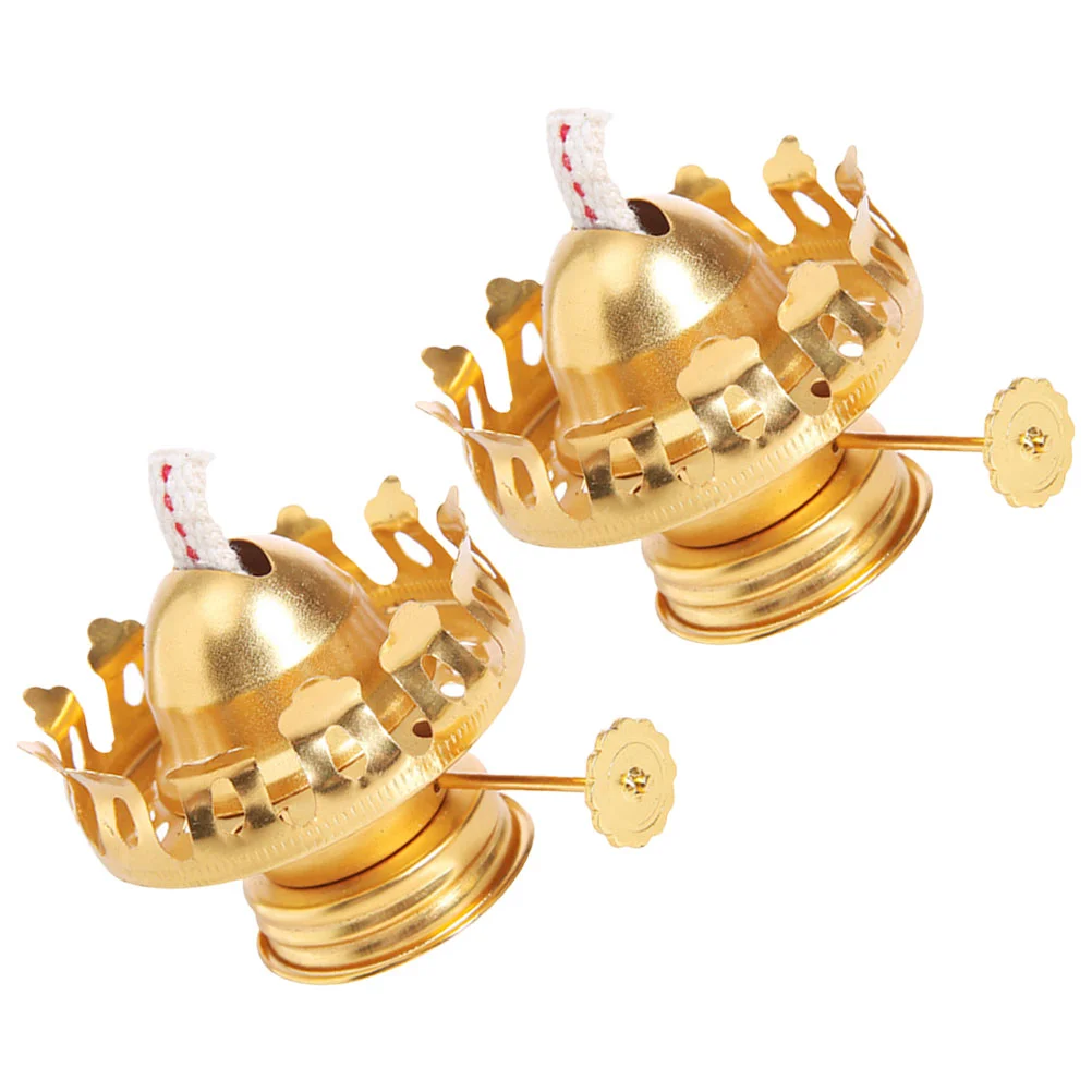 2 Pcs Retro Lamp Holder Home Base Kerosene Fittings Lamps Wick Metal Golden Housewarming Gift
2 Pcs Retro Lamp Holder Home Base Kerosene Fittings Lamps Wick Metal Golden Housewarming Gift