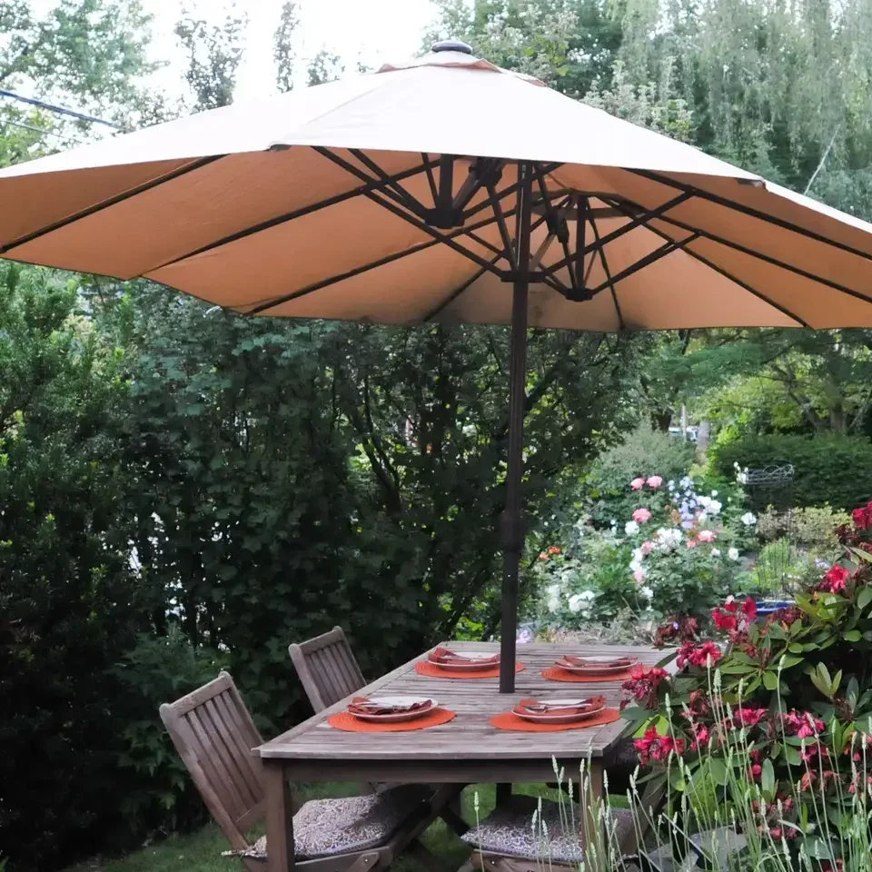 2026 15FT Patio Outdoor Umbrella Double-sided Patio Twin Umbrella with Crank Sun Shade Garden Folding Sun Beach Umbrella
2026 15FT Patio Outdoor Umbrella Double-sided Patio Twin Umbrella with Crank Sun Shade Garden Folding Sun Beach Umbrella